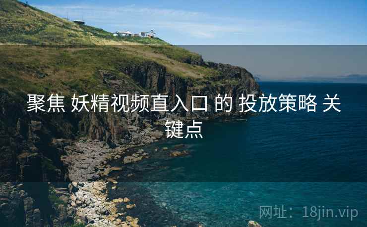 聚焦 妖精视频直入口 的 投放策略 关键点